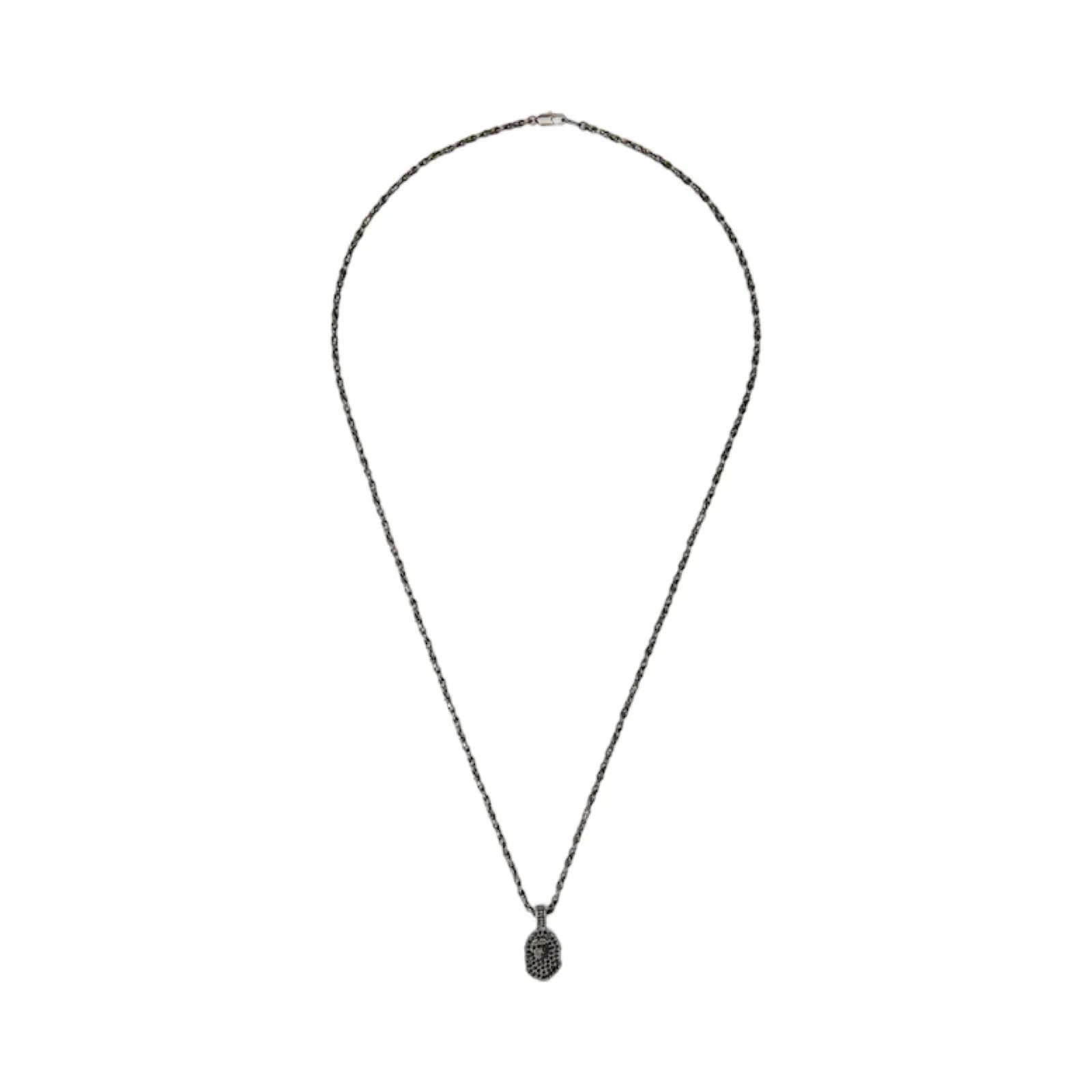 A Bathing Ape x Swarovski x Dover Street Market Special Camo Ape Head Necklace