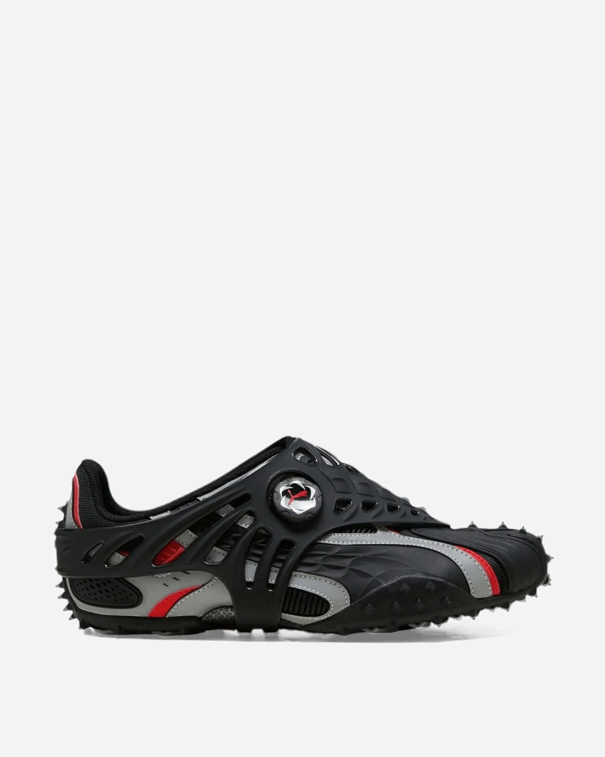 A$AP Rocky Mostro Gabbia Leather Sneakers Black / Silver