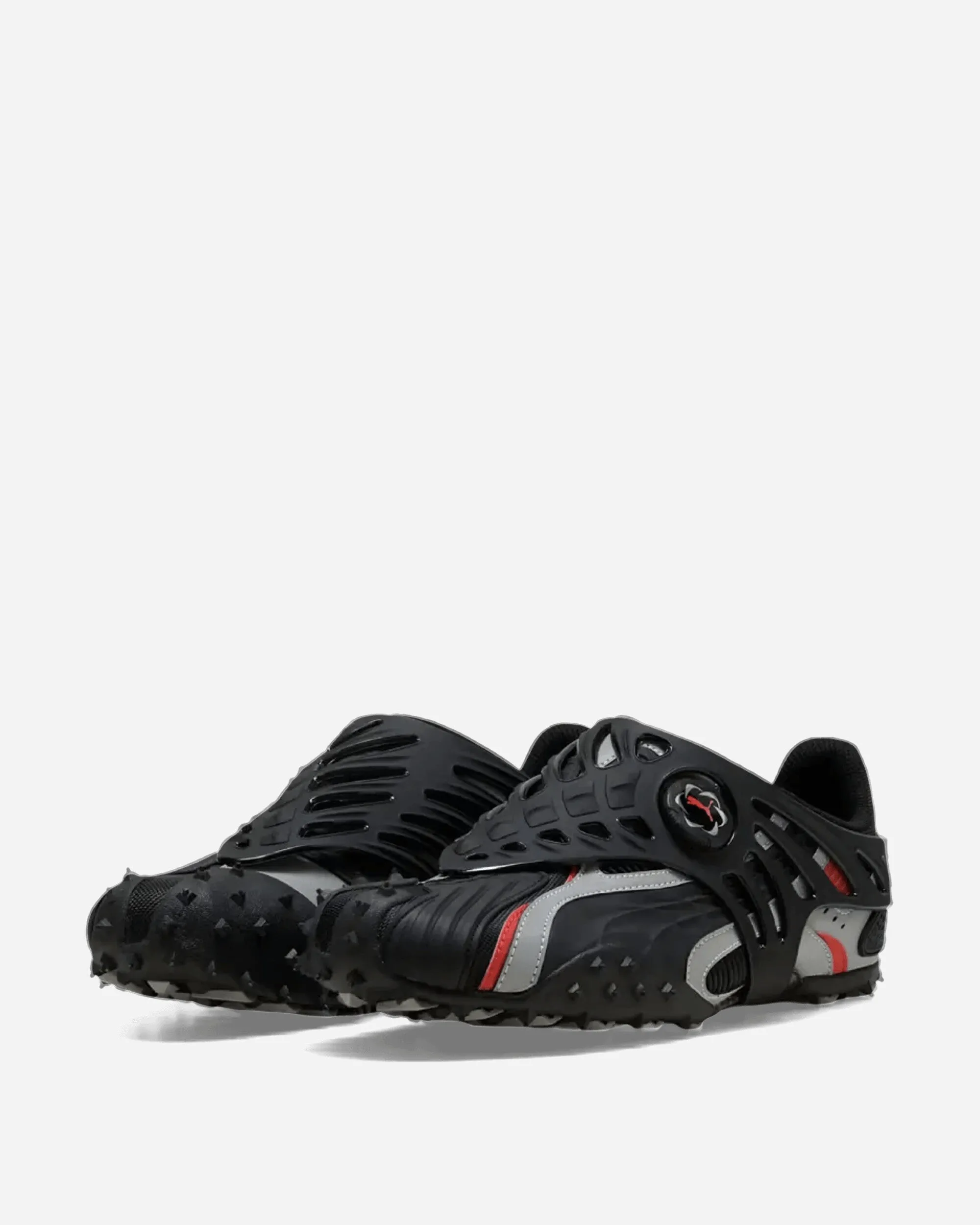 A$AP Rocky Mostro Gabbia Leather Sneakers Black / Silver