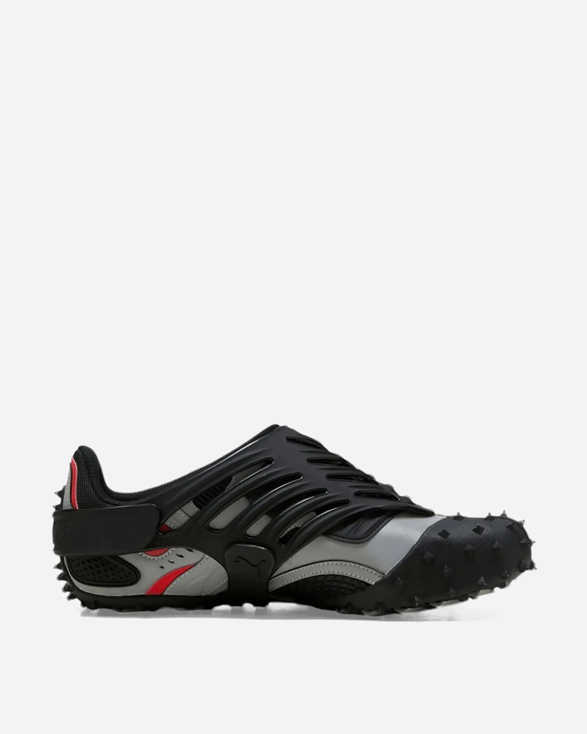 A$AP Rocky Mostro Gabbia Leather Sneakers Black / Silver