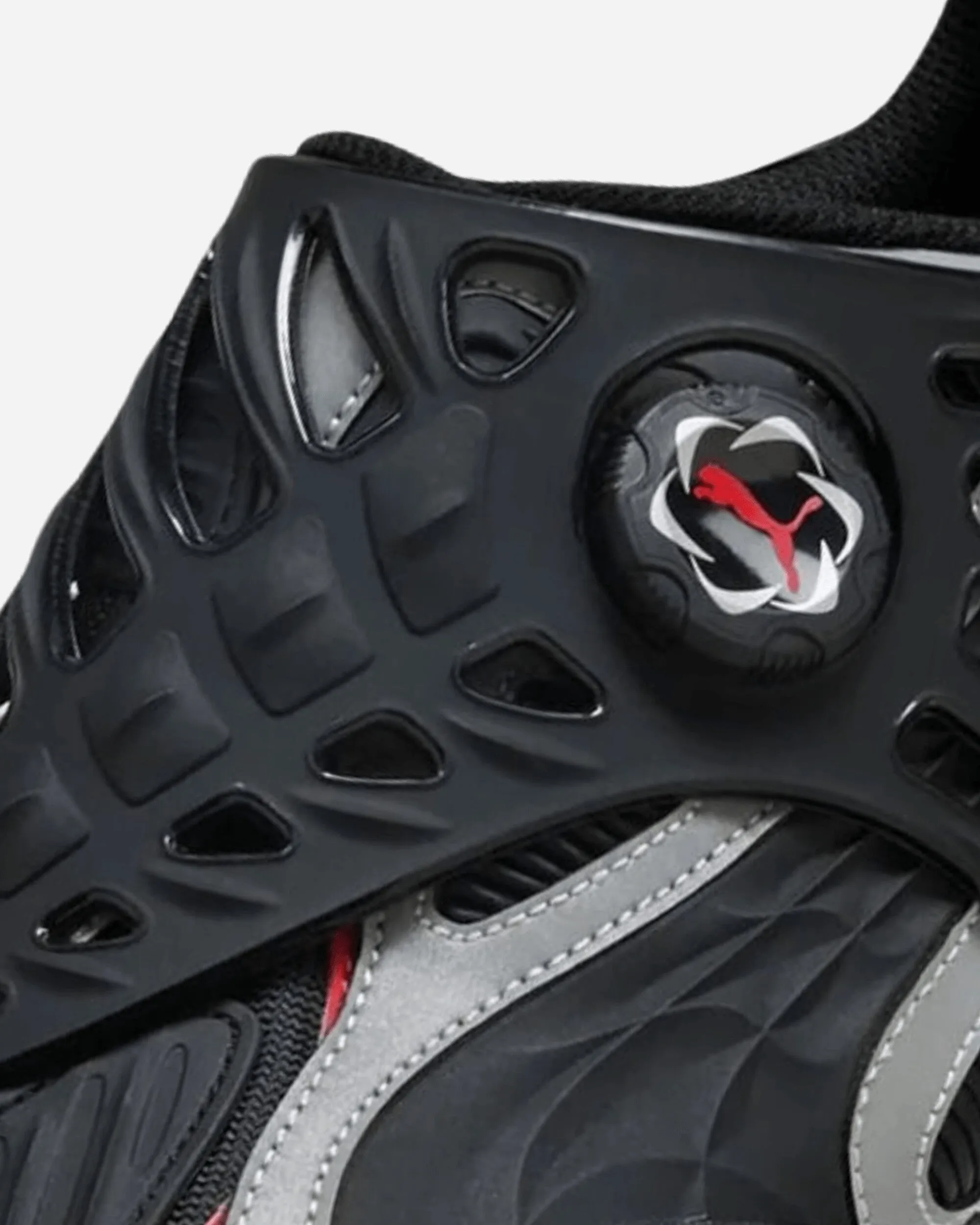 A$AP Rocky Mostro Gabbia Leather Sneakers Black / Silver