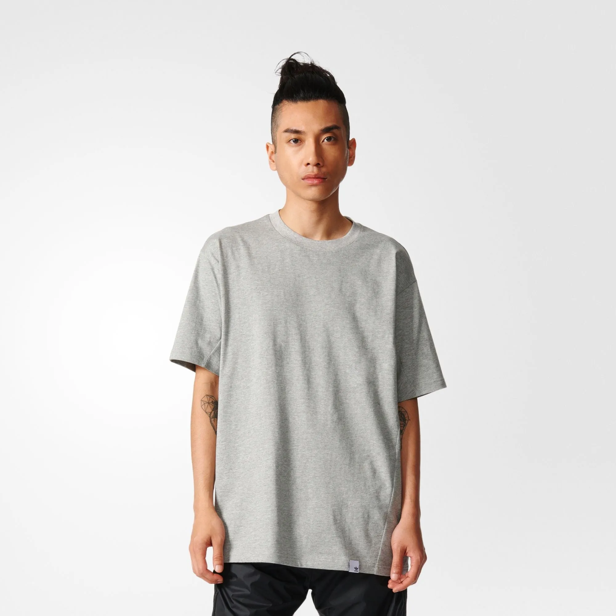 ADIDAS ORIGINALS X BY O SS TEE GREY HEATHER BQ3050