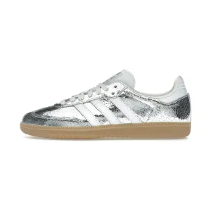 Adidas Samba OG Silver Metallic Cracked Leather