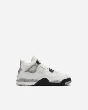 Air Jordan 4 Retro OG White Cement (Preschool)
