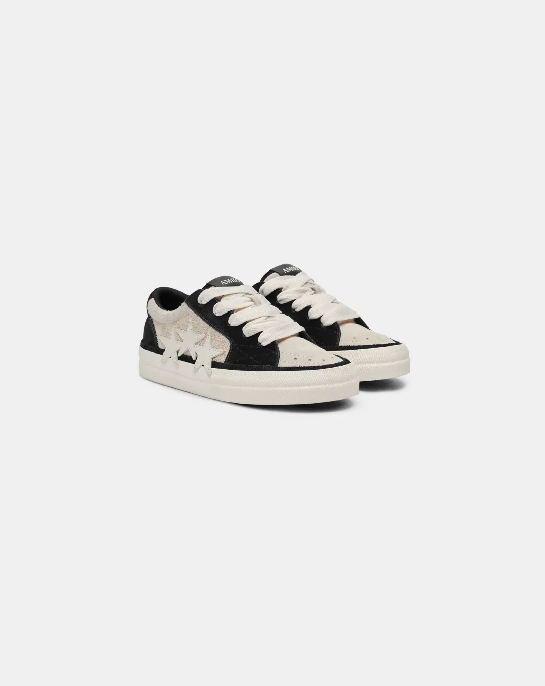 AMIRI Sunset Skate Low Appliqud Suede and Leather Sneakers