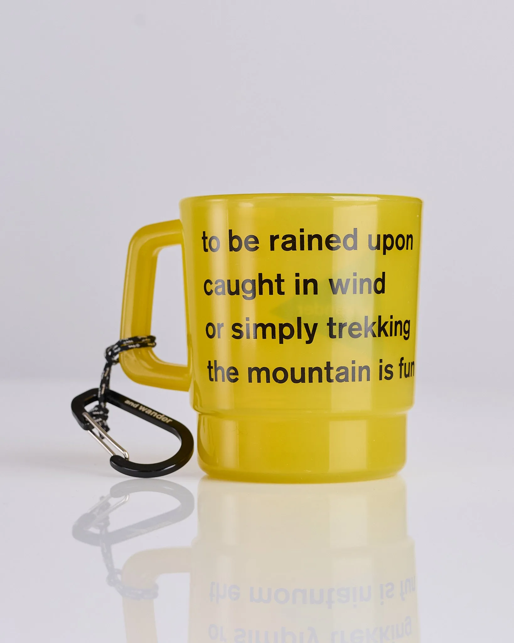 and wander Logo PP Mug Yellow