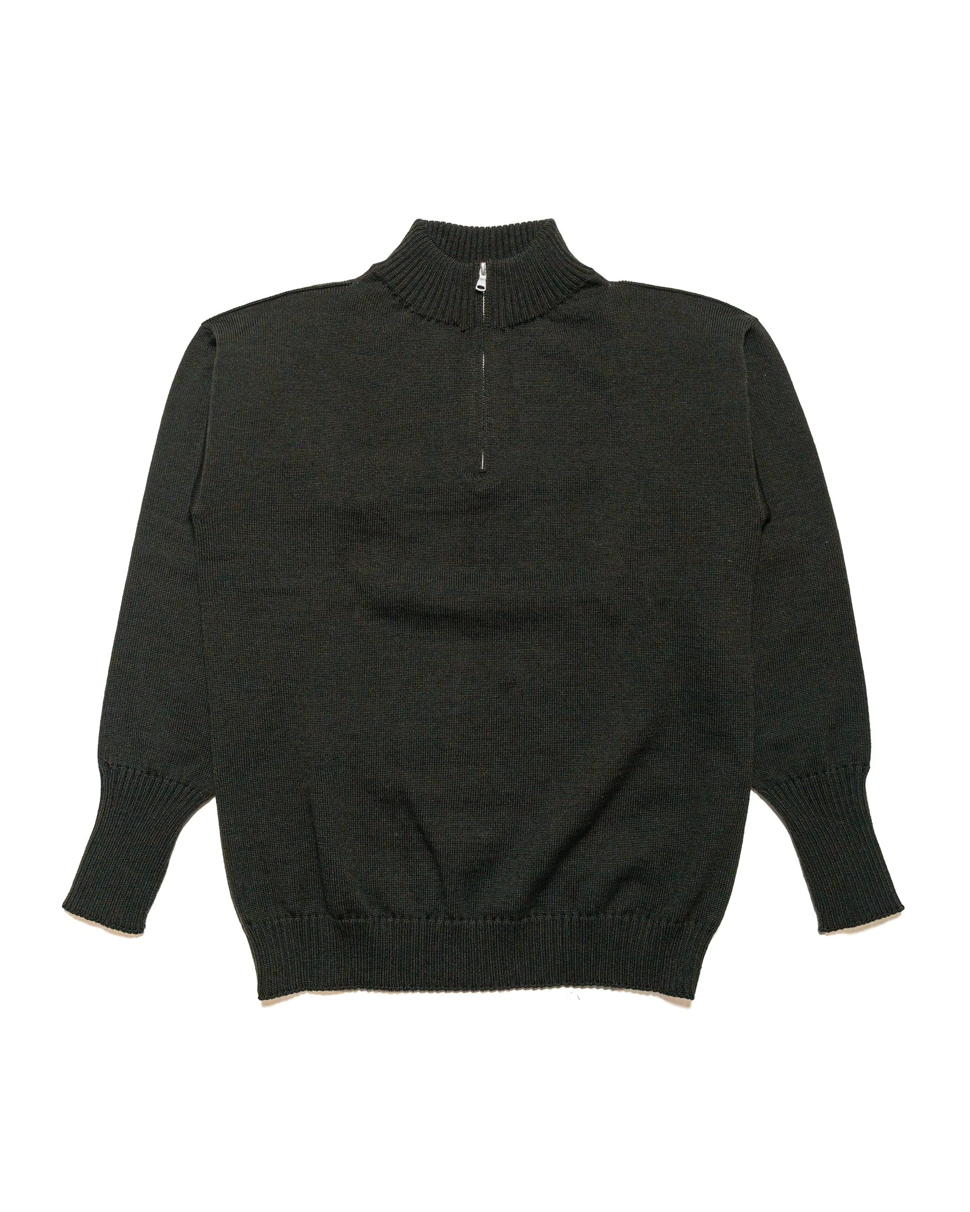 Andersen-Andersen Seaman Half-Zip Hunting Green