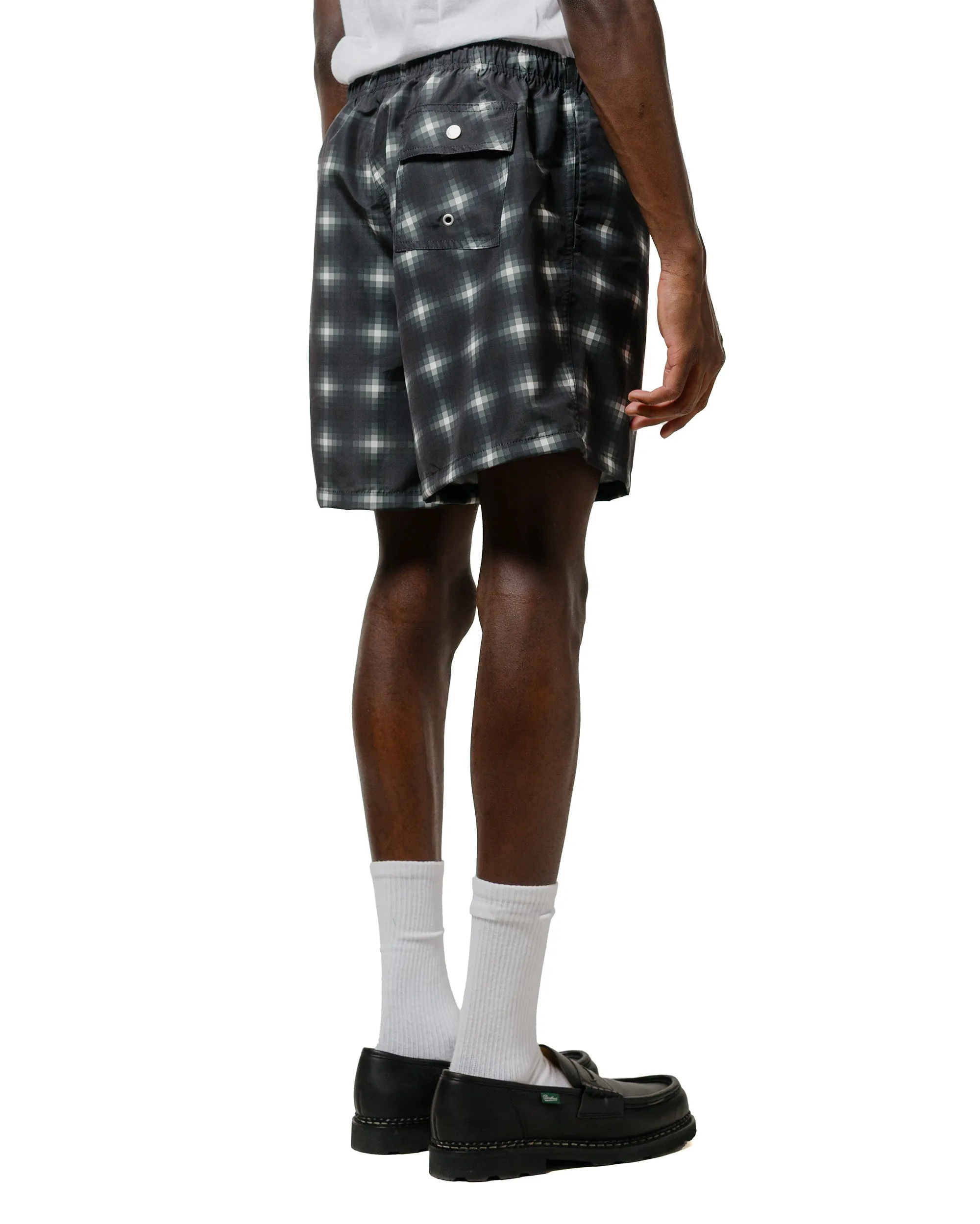 Bather Onyx Digi Plaid Swim Trunk