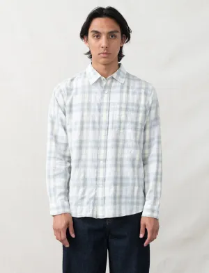 Beach Plaid Shirt (Off-White)