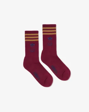Brain Dead x Adidas - Men's Socks - (Maroon)