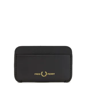 BURNISHED LEATHER CARDHOLDER BLACK