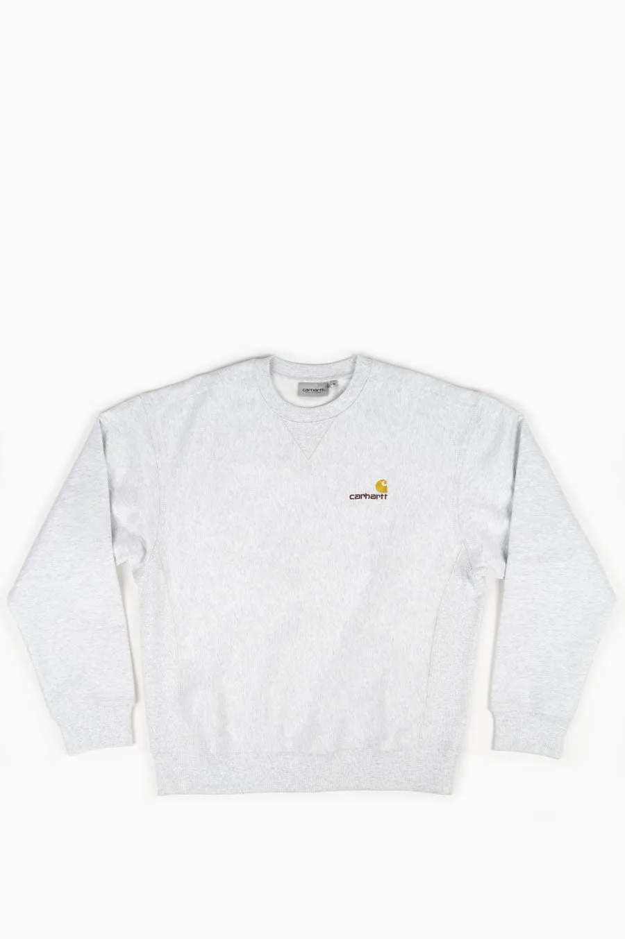 CARHARTT WIP AMERICAN SCRIPT SWEATSHIRT ASH HEATHER