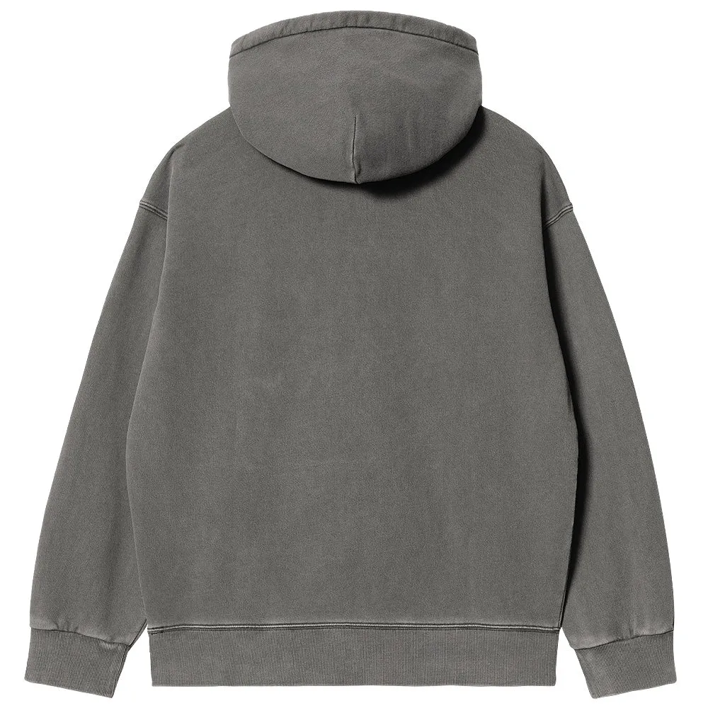 CARHARTT WIP HOODED VISTA SWEAT // GRAPHITE (GARMENT DYED)