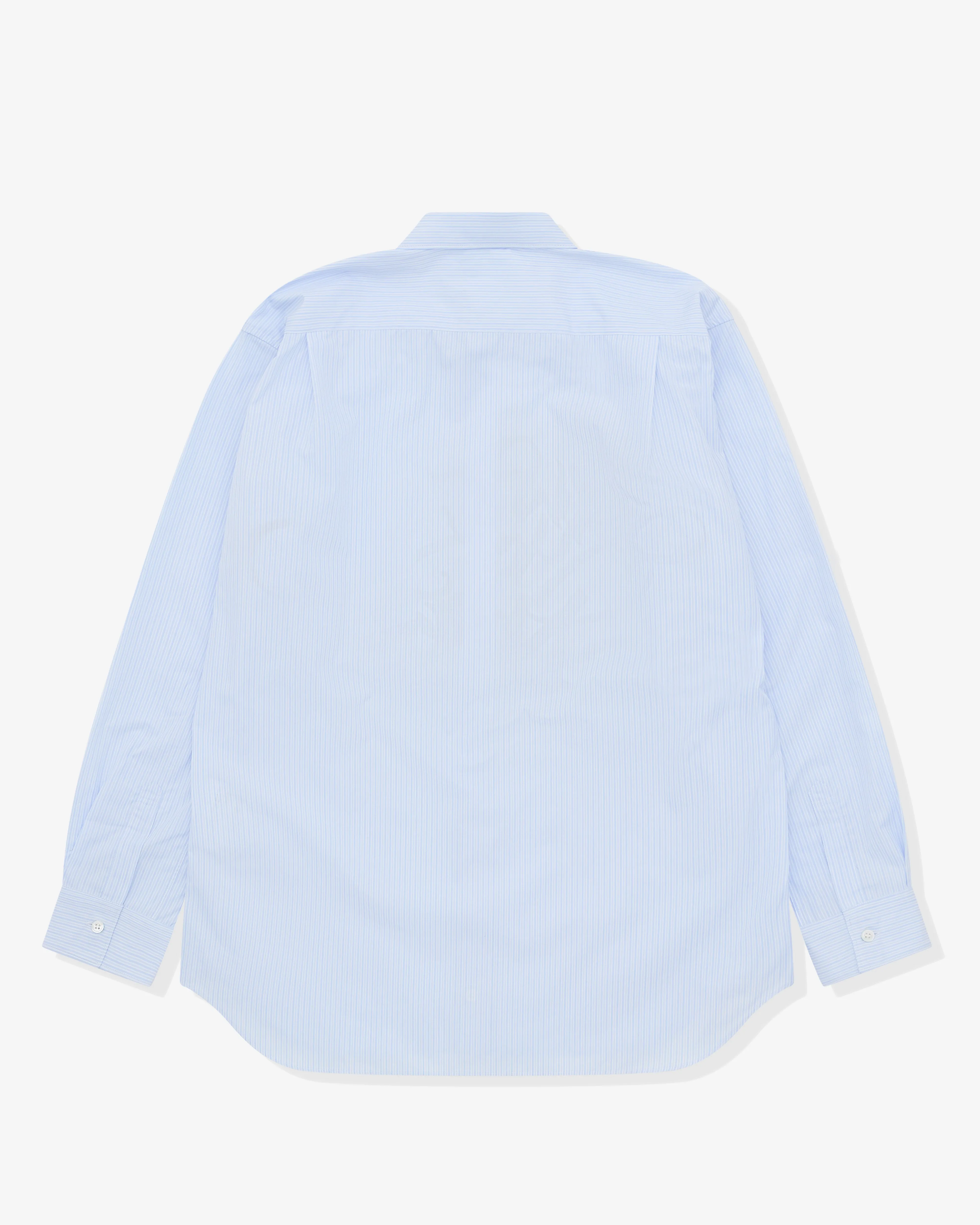 CDG Shirt - Men's A$AP Nast New York Nasty Shirt - (Blue Pinstripe)