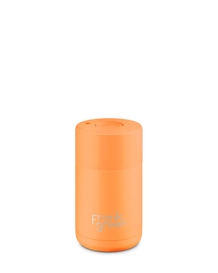 CERAMIC REUSABLE CUP NEON ORANGE