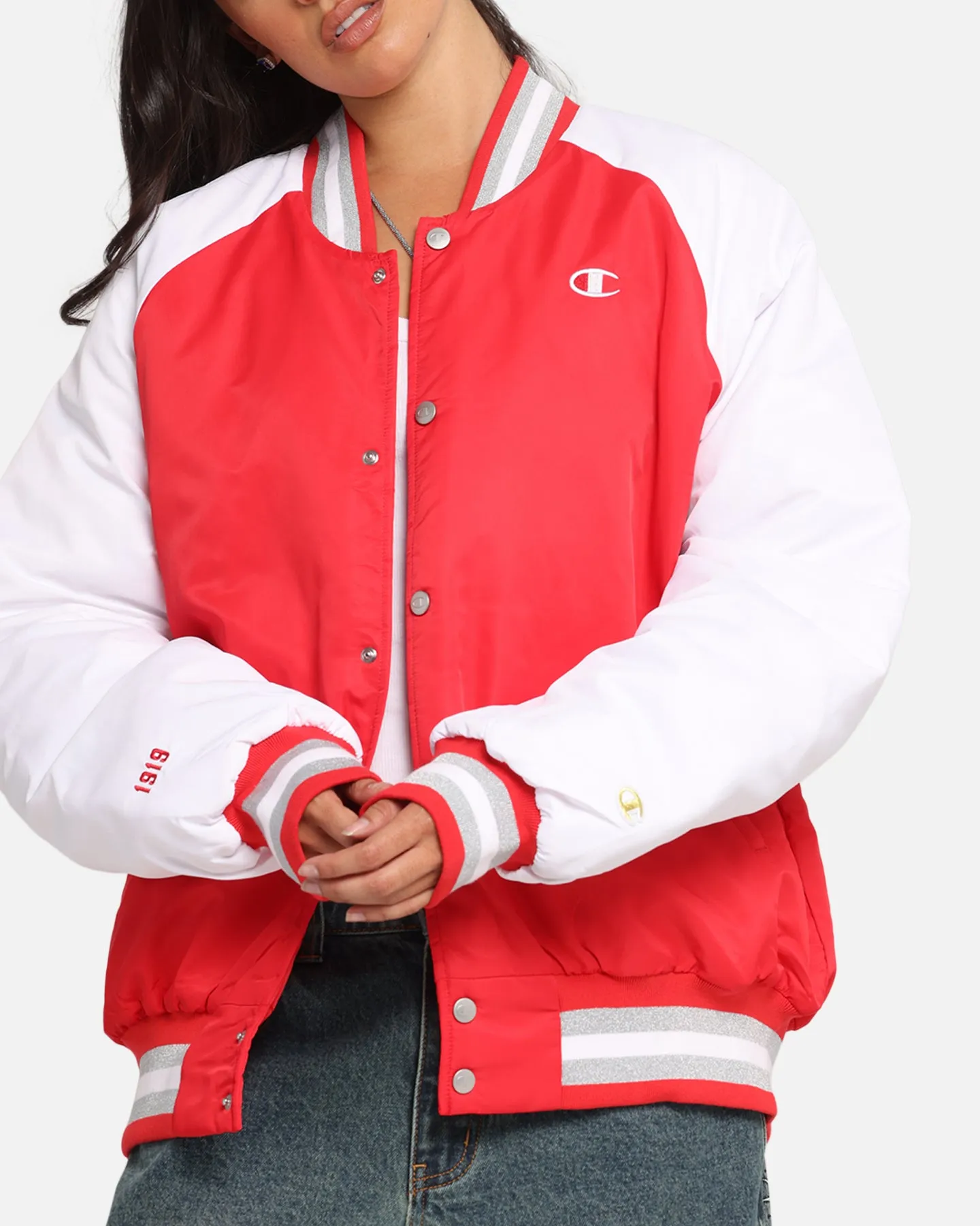 Champion Rebel USA Letterman Jacket Red Spark Csi