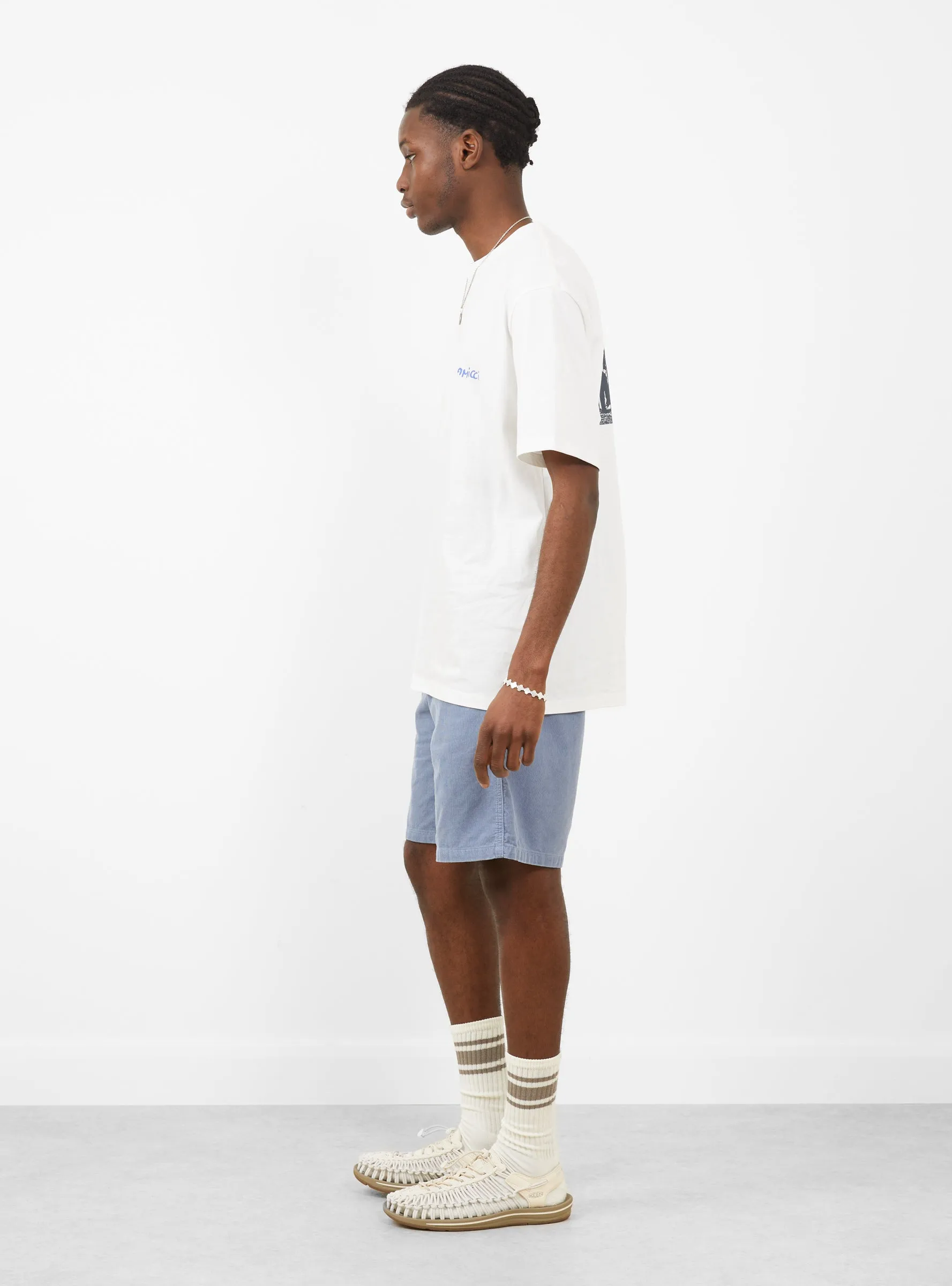 Corduroy G-Short Smoky Blue