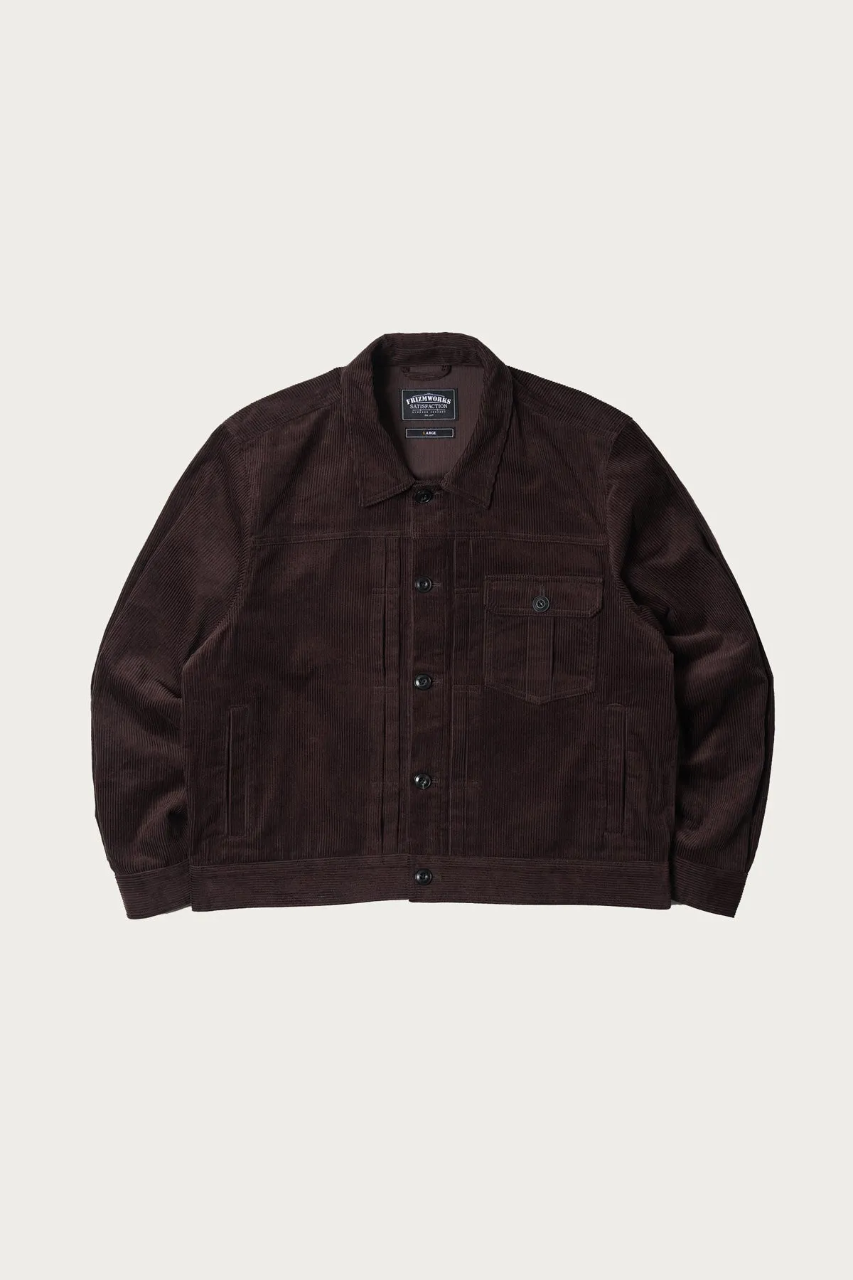 Corduroy Trucker Jacket - Brown