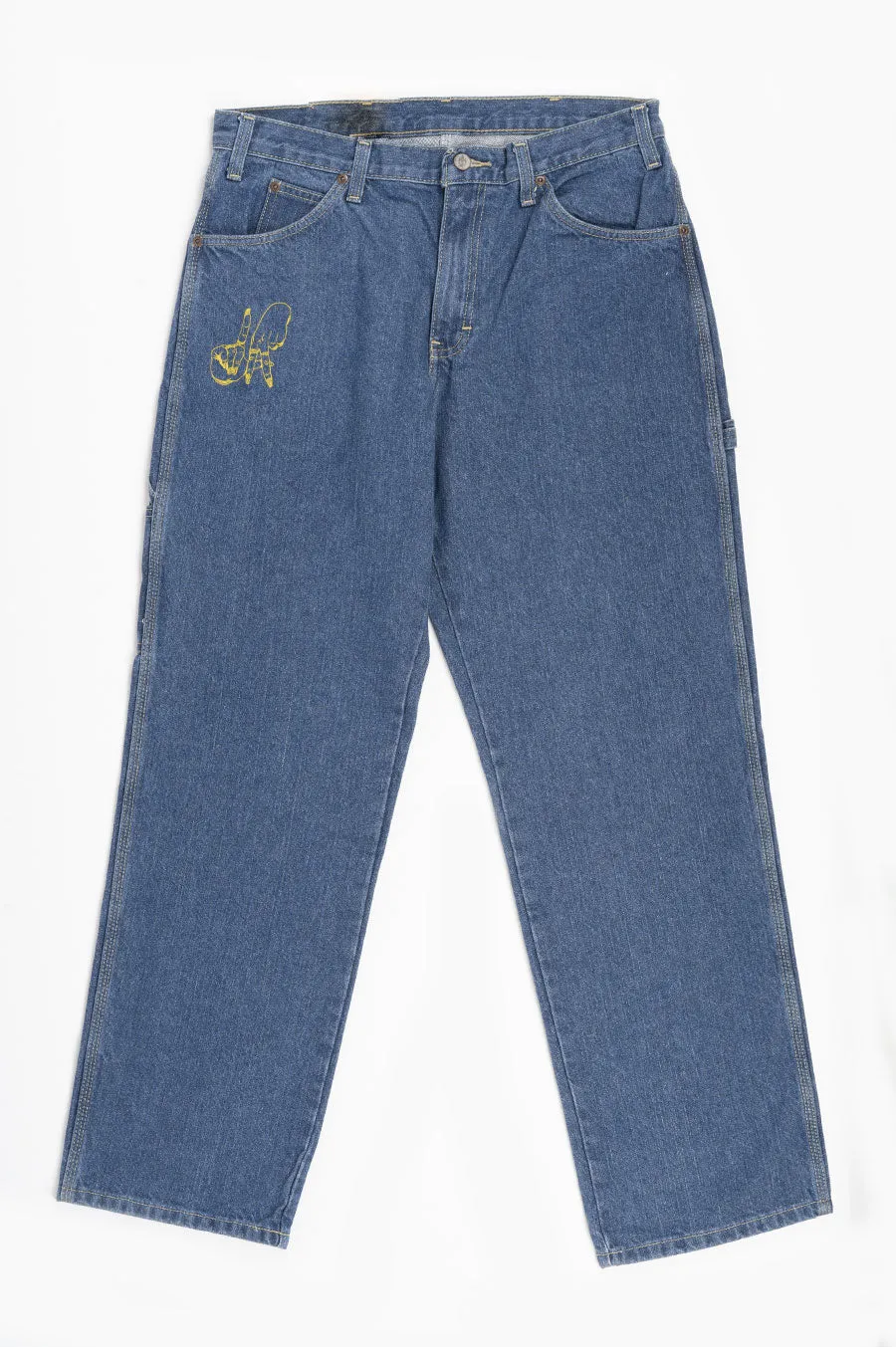 DICKIES X ESTEVAN ORIOL FILM LA DENIM UTILITY JEANS INDIGO BLUE