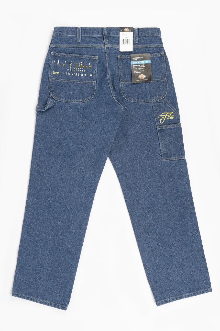 DICKIES X ESTEVAN ORIOL FILM LA DENIM UTILITY JEANS INDIGO BLUE