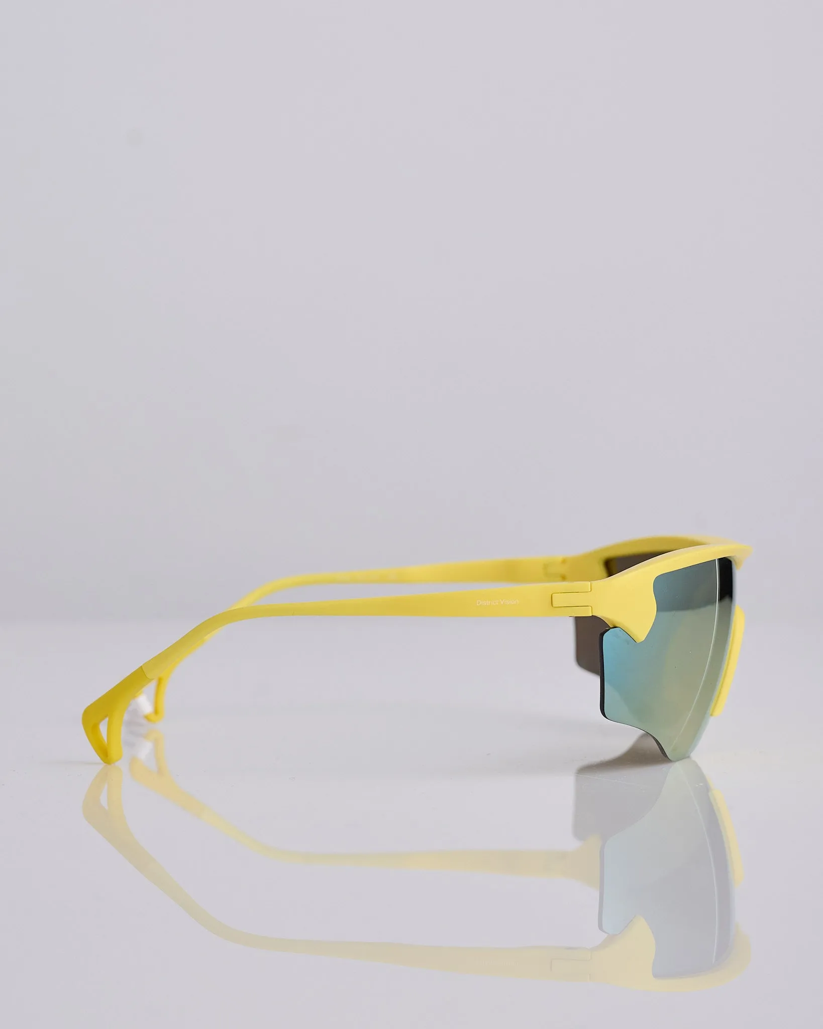 District Vision Junya Racer Sunglass Canary D  Gold Mirror