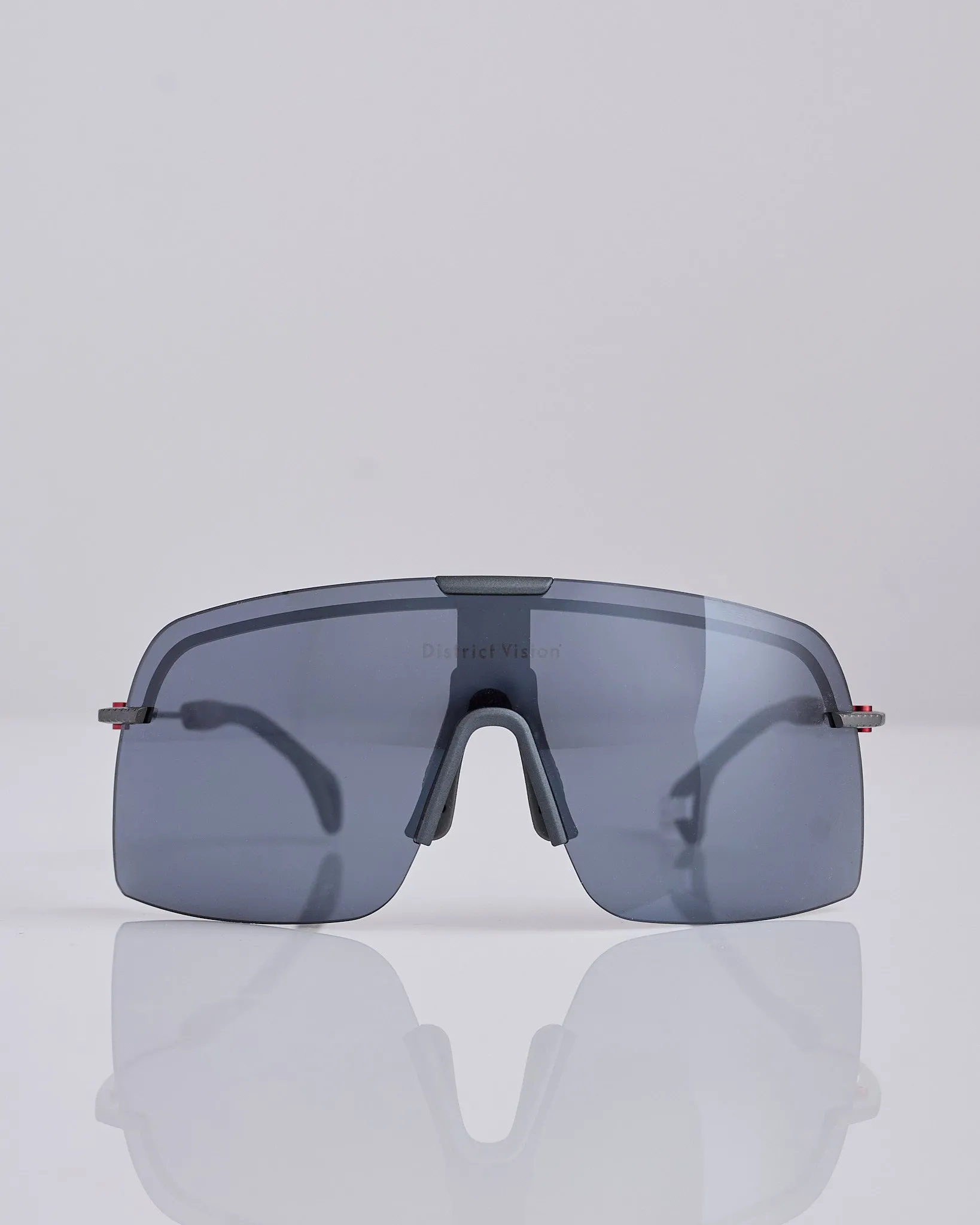 District Vision Yusuke Alpine Blade Titanium Sunglass Graphite D  Onyx Mirror