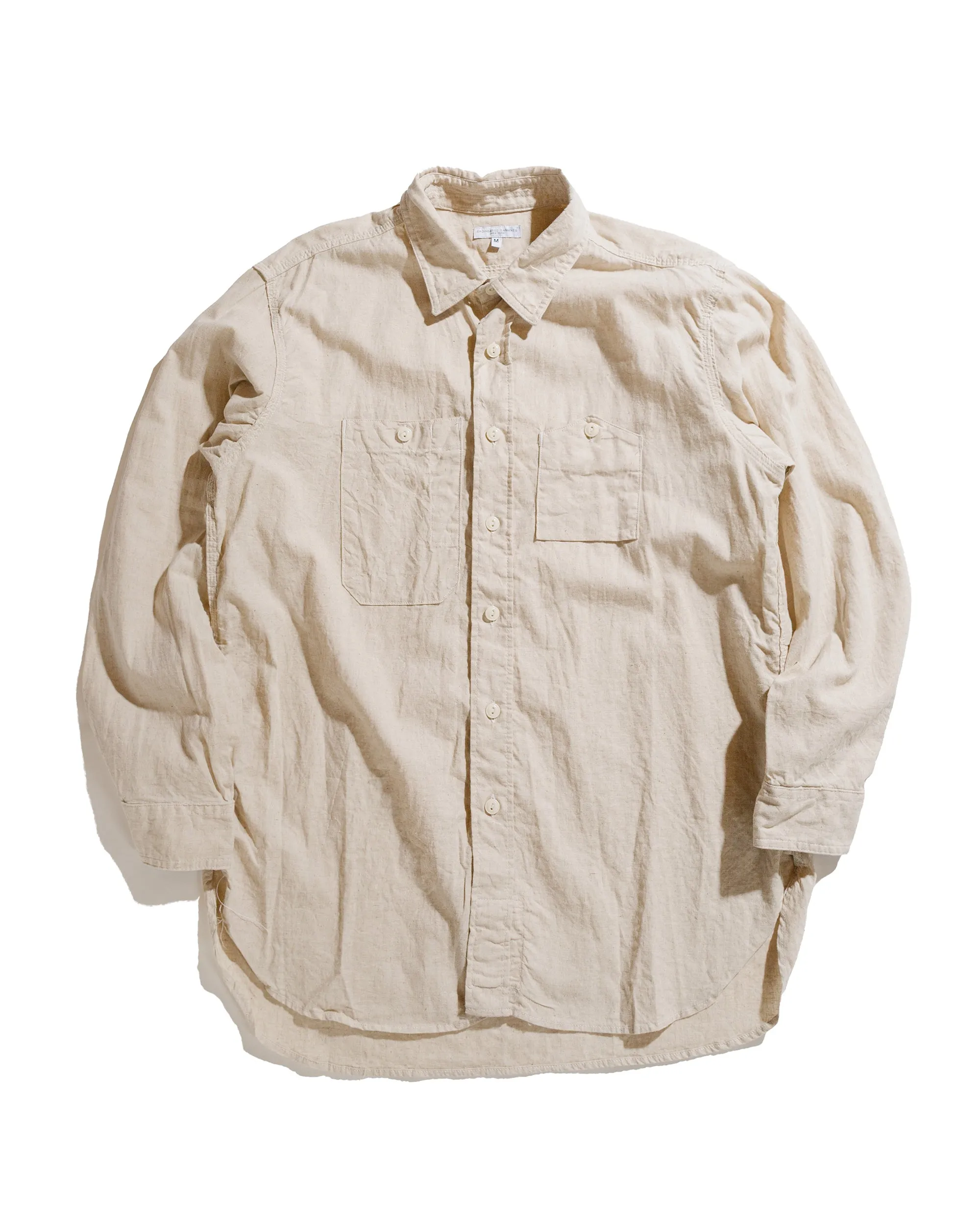 Engineered Garments Work Shirt Natural CL Sheeting