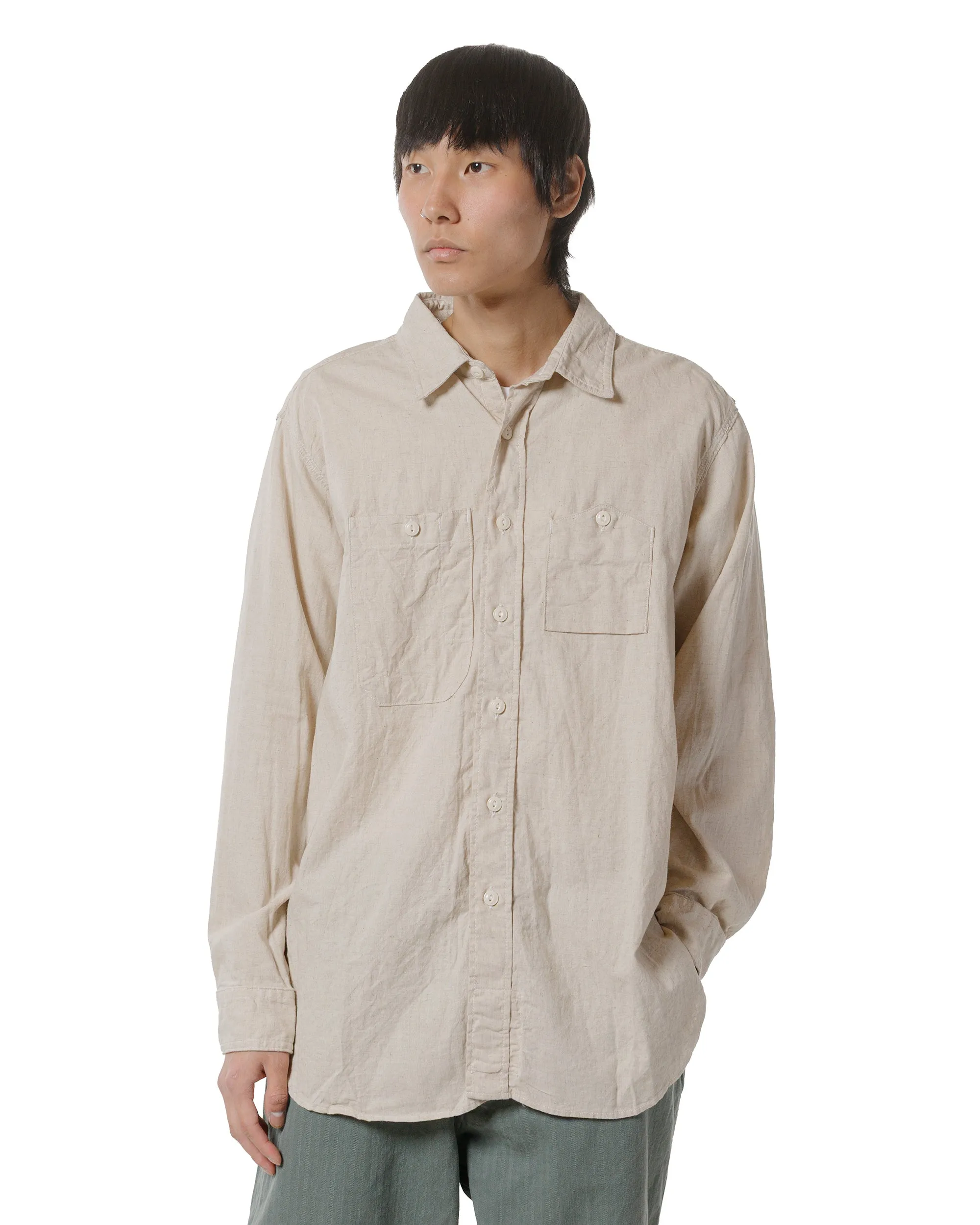 Engineered Garments Work Shirt Natural CL Sheeting