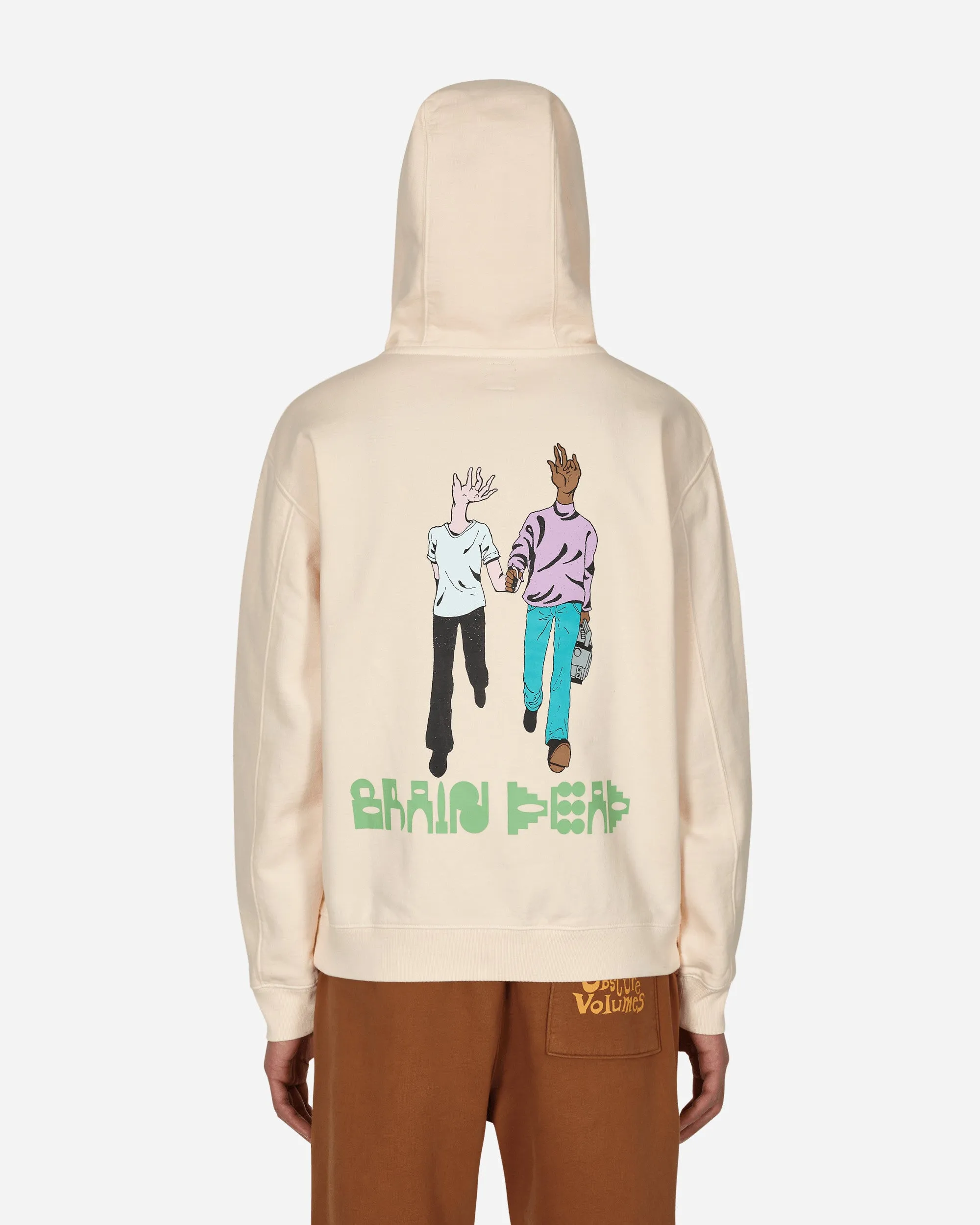 Handheld Hooded Sweatshirt Beige
