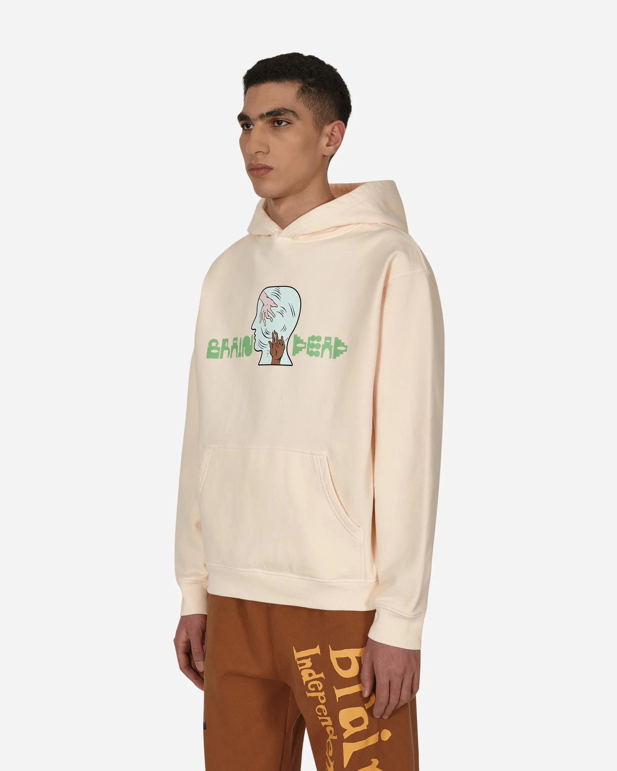 Handheld Hooded Sweatshirt Beige