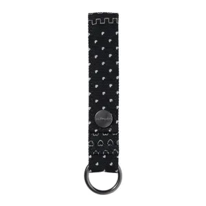 HEART BANDANA KEYCHAIN (PRINT/BLACK)