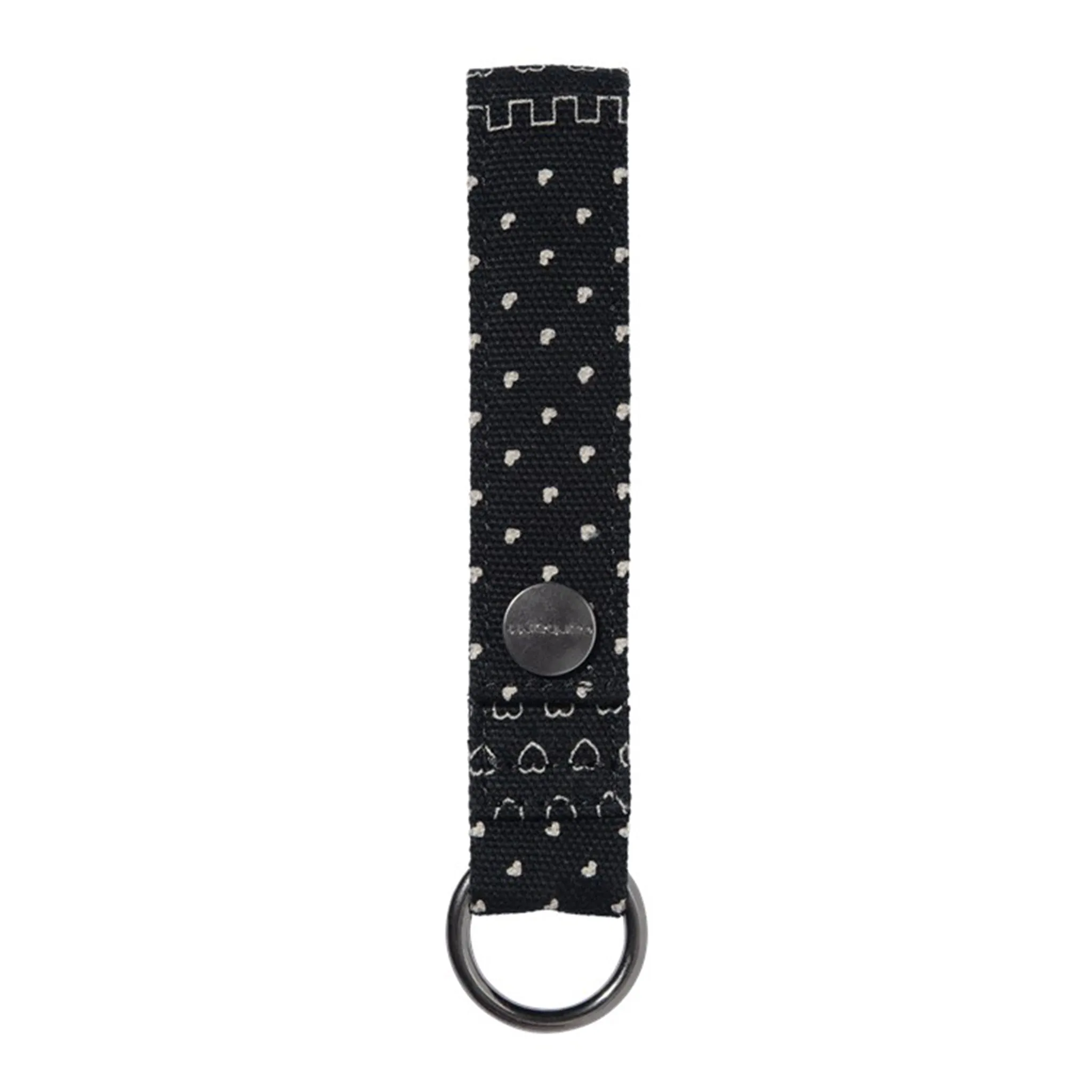 HEART BANDANA KEYCHAIN (PRINT/BLACK)