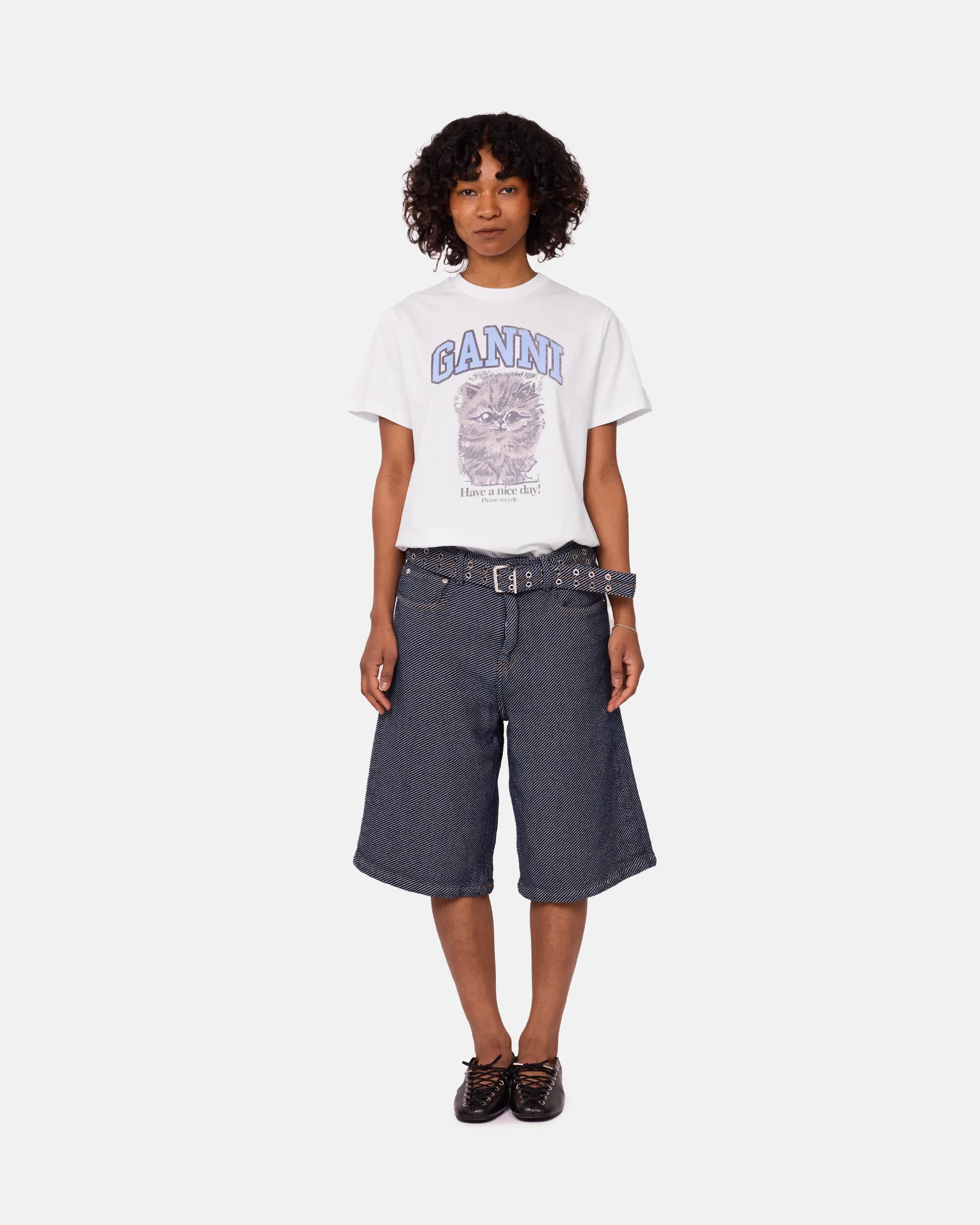 Heavy Twill Denim Shorts