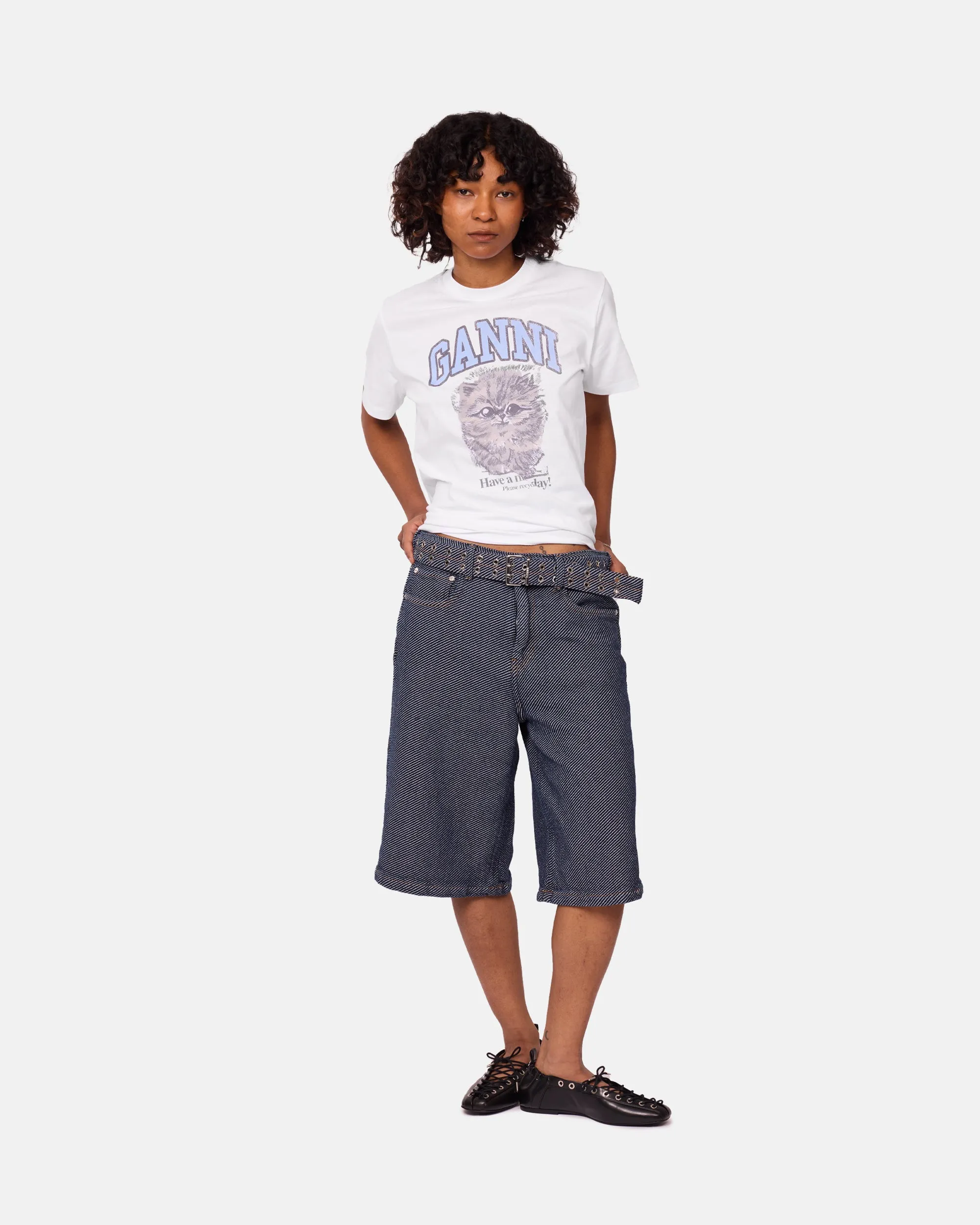 Heavy Twill Denim Shorts