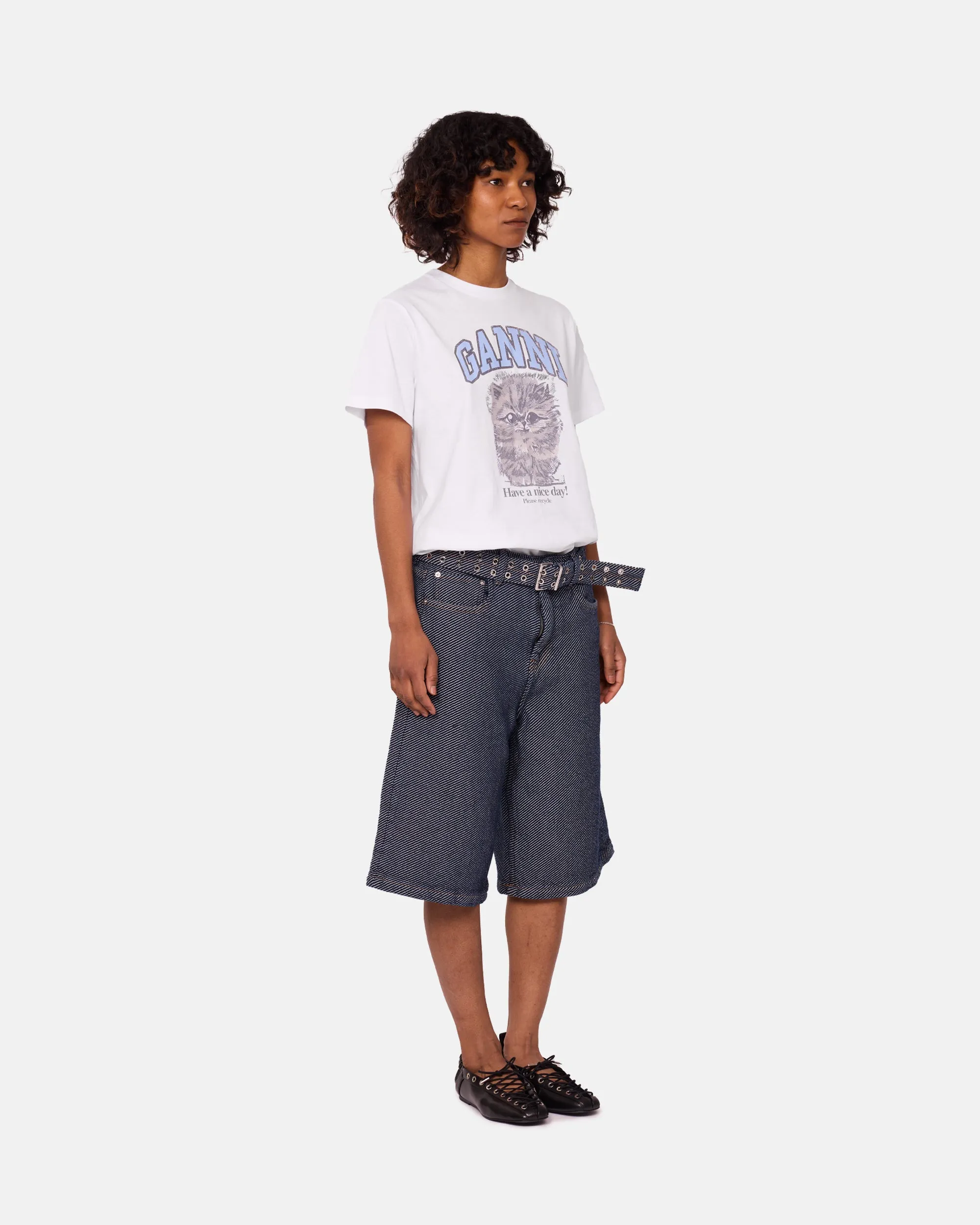 Heavy Twill Denim Shorts