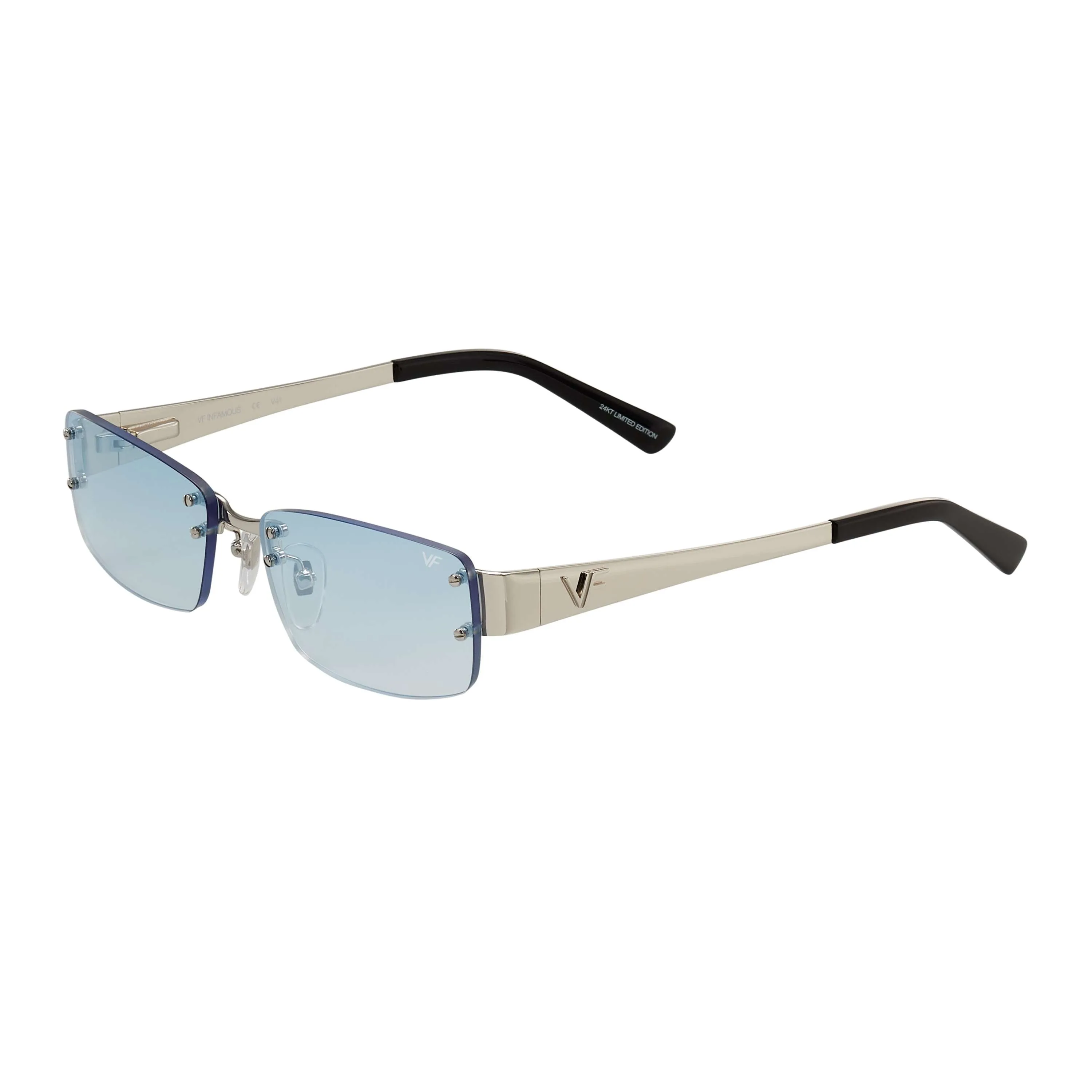 Infamous Rimless Drill Mount 24KT White Gold