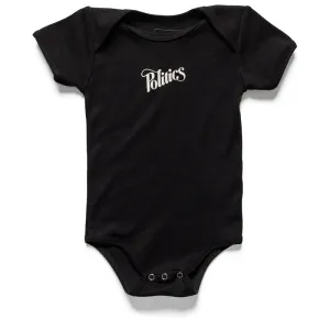 Kids Politics Onesie - Black