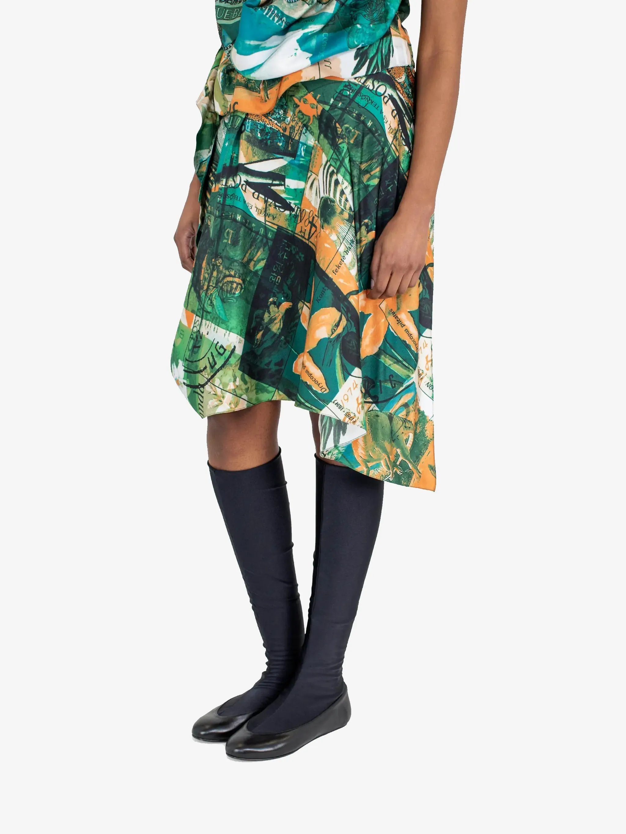 KIKO KOSTADINOV - Women Kukri Draped Skirt