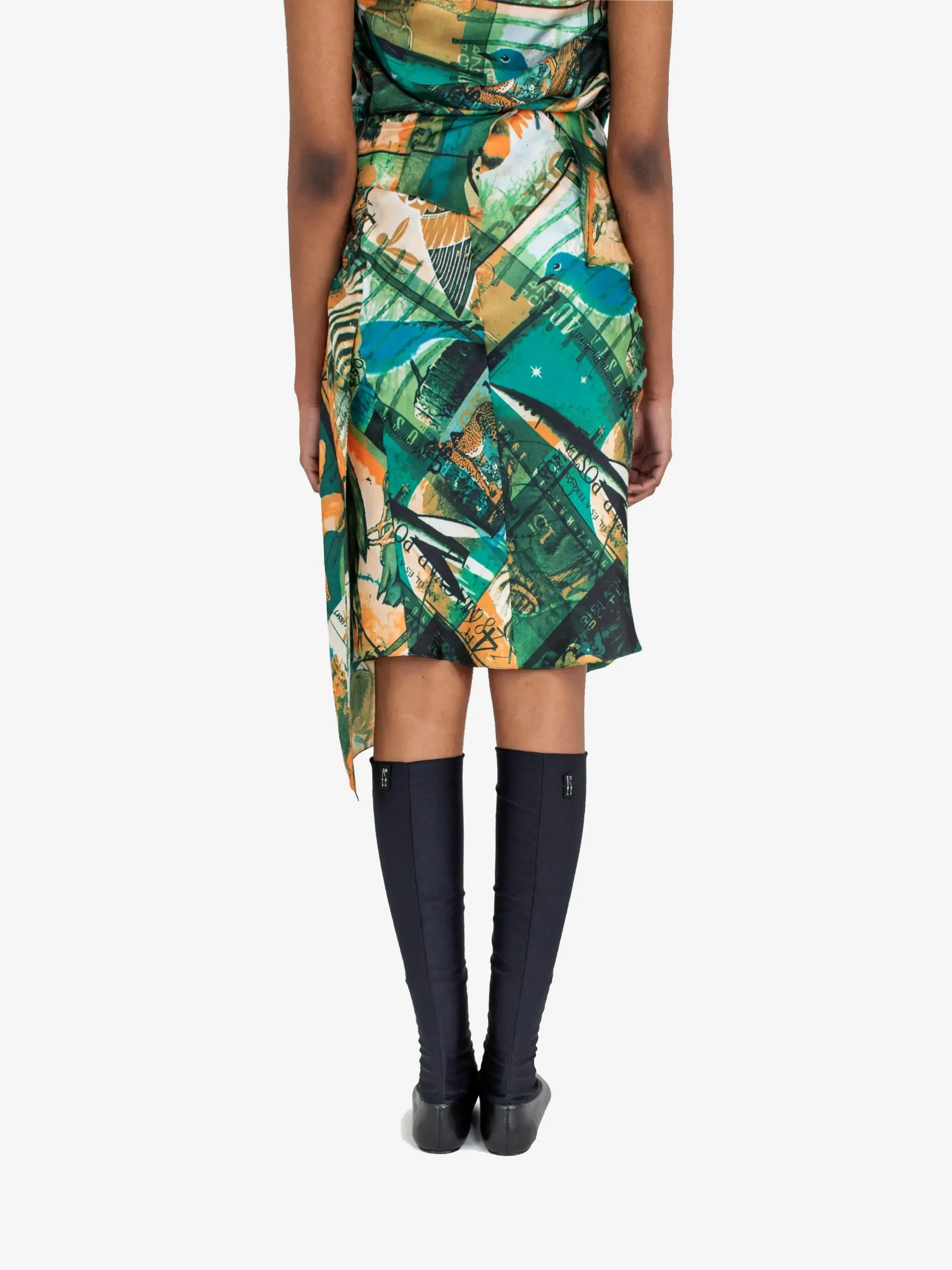 KIKO KOSTADINOV - Women Kukri Draped Skirt