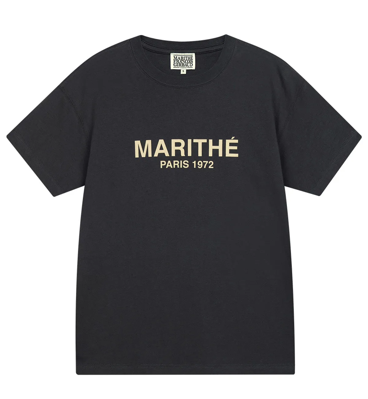 Marithe Regular Logo T-Shirt (Charcoal)