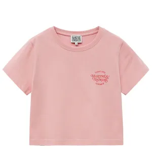 Marithe W Aerocool Mellow Crop T-Shirt (Pink)