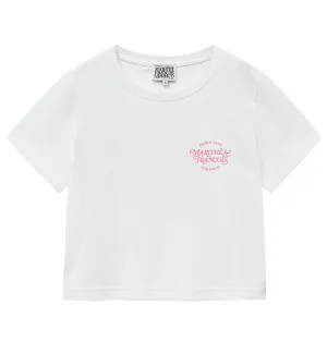 Marithe W Aerocool Mellow Crop T-Shirt (White)