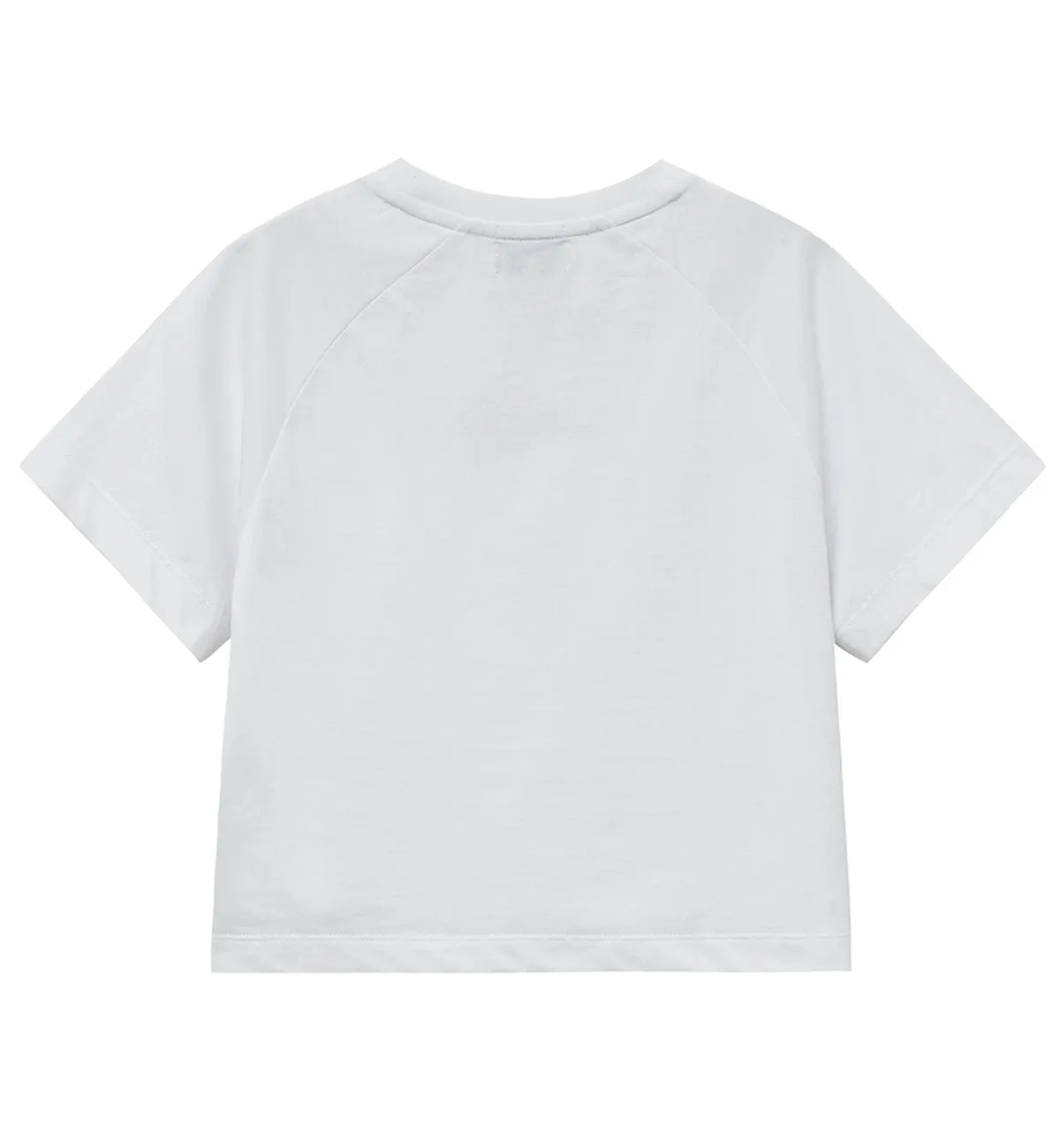 Marithe W Lettering Logo Crop T-Shirt (White)