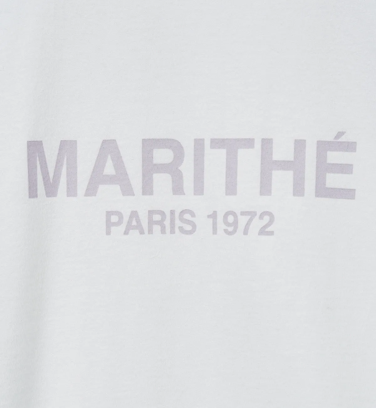 Marithe W Raglan Regular Logo T-Shirt (Light Purple)