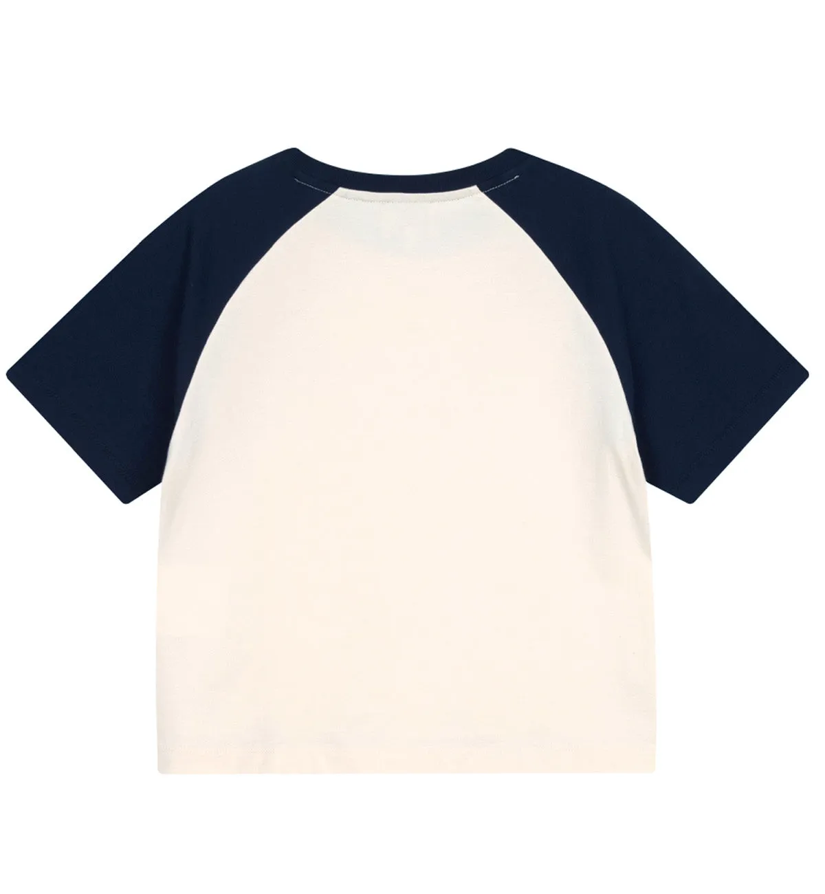 Marithe W Raglan Regular Logo T-Shirt (Navy)