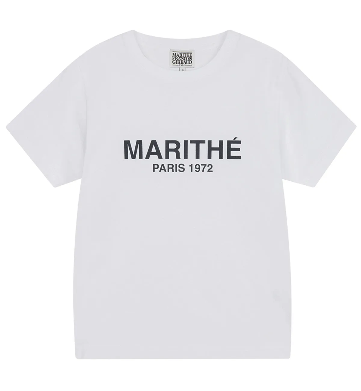 Marithe W Regular Logo T-Shirt (White)