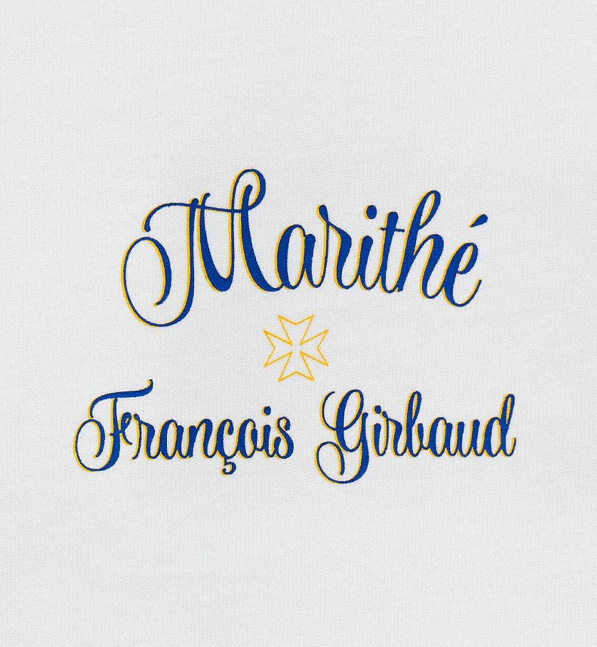Marithe W Rolling Logo Crop T-Shirt (White)