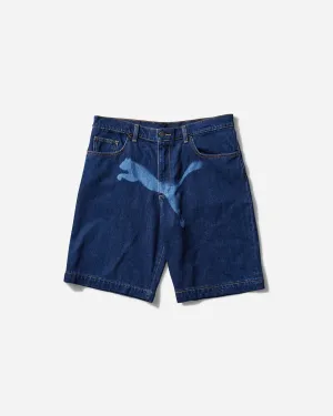 Men's A$AP Rocky Denim Shorts Dark Washed