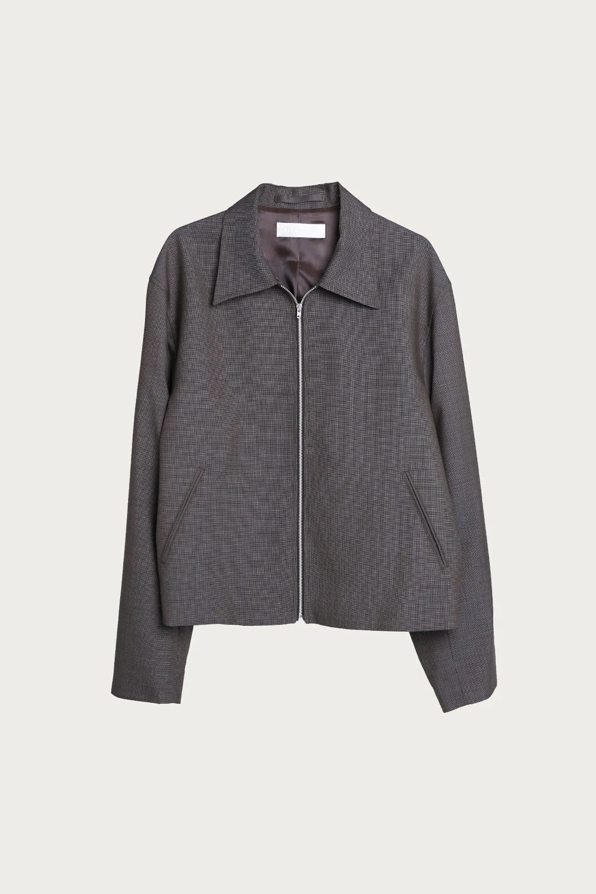 Mini Jacket - Grey Atom Check Wool