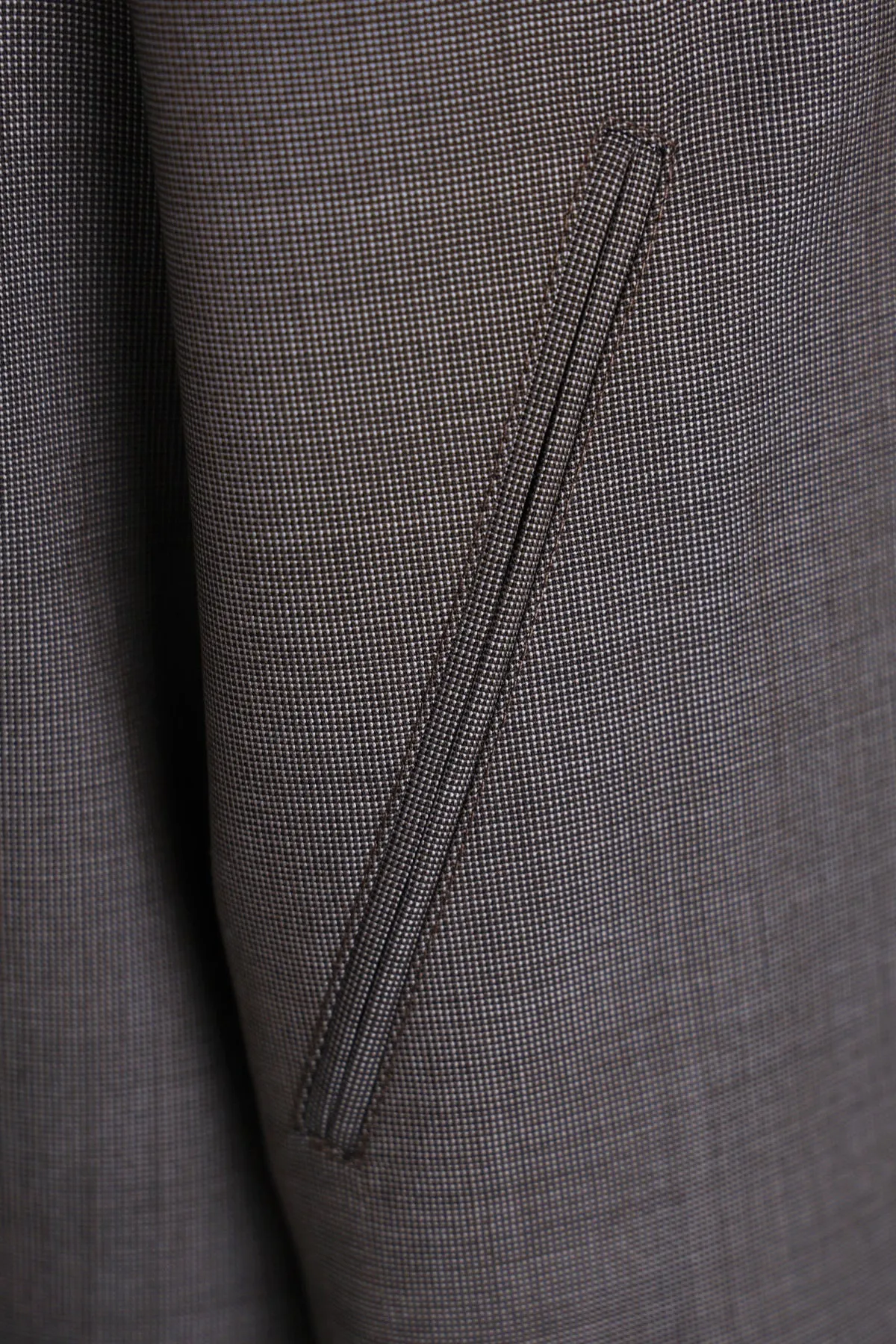Mini Jacket - Grey Atom Check Wool